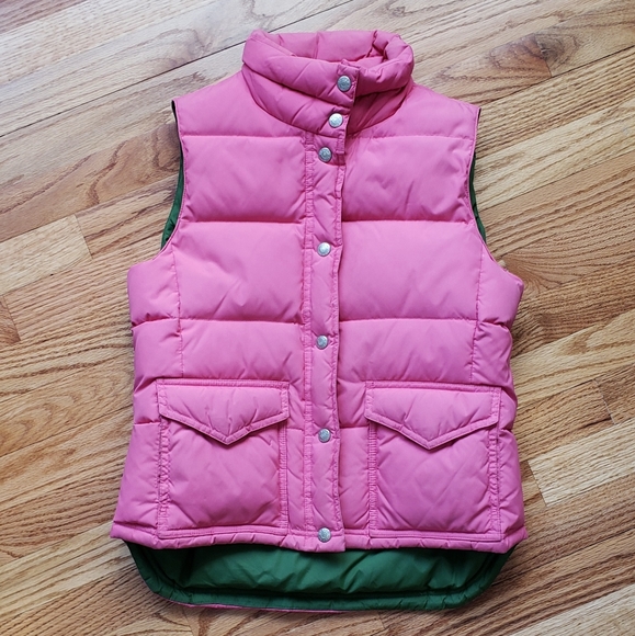 J.Crew Hot Pink Down Vest - Picture 2 of 7